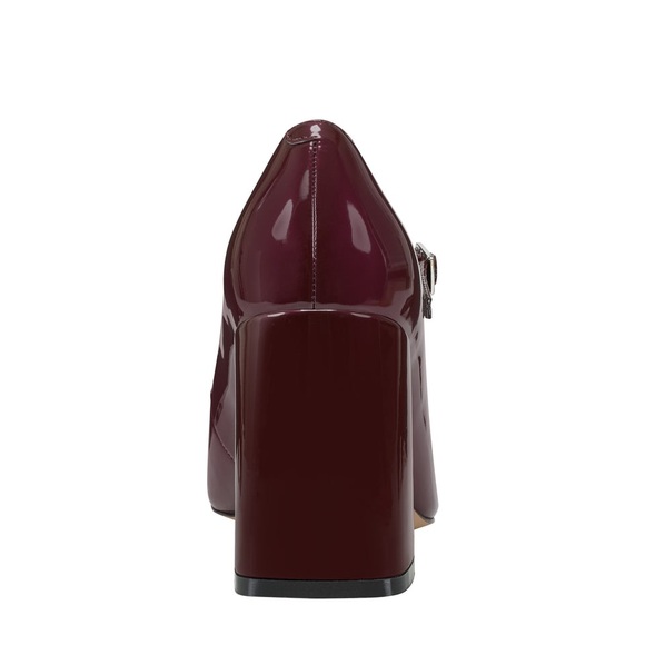 Marc Fisher Patent Merlot/Burgundy Charin Mary Jane Pumps 9 NEW - Picture 3 of 10